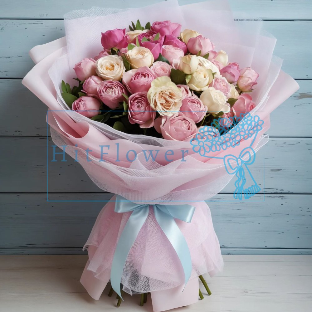 Букет цветов из: Розы